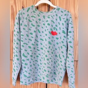 Clare C grey / green Leopard sweatshirt
